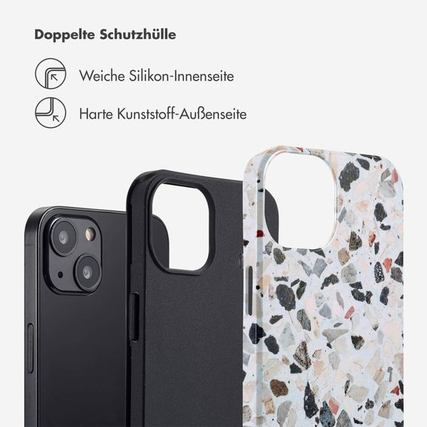Selencia Vivid Back Cover Apple iPhone 13 - Chic Terazzo