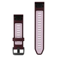 Garmin QuickFit® Silikonarmband -   Garmin QuickFit® 20 mm Anschluss - Dark Cherry / Dust Rose