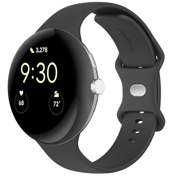 imoshion Silikonarmband für die Google Pixel Watch 3 - 45 mm - Größe S - Schwarz