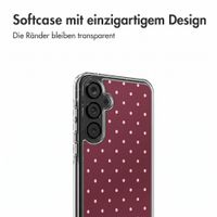 imoshion Design Hülle Samsung Galaxy A55 - Polka Dot Bordeaux
