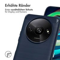 imoshion Brushed Back Cover für das Xiaomi Redmi A3 - Dunkelblau