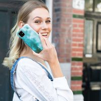 Selencia Maya Fashion Backcover Samsung Galaxy A72 - Air Blue