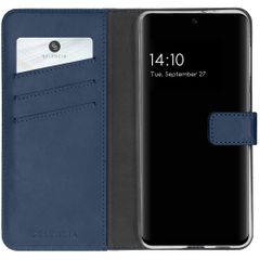 Selencia Echtleder Klapphülle Samsung Galaxy A32 (5G) - Blau