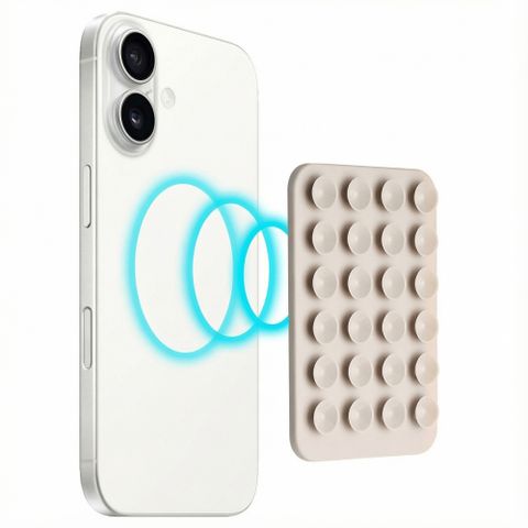 Selencia MagSafe-Saugnapf-Handyhalterung - Warm Grey