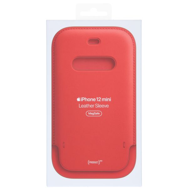 Apple Ledersleeve MagSafe für das iPhone 12 Mini - Scarlet Red