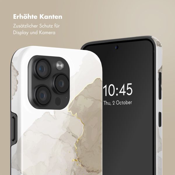 Selencia Vivid Rückabdeckung mit MagSafe Apple iPhone 15 Pro - Marble Light Brown