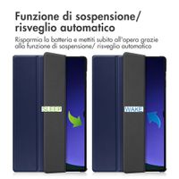 imoshion Trifold Klapphülle Samsung Galaxy Tab S10 Ultra / Tab S9 Ultra - Dunkelblau