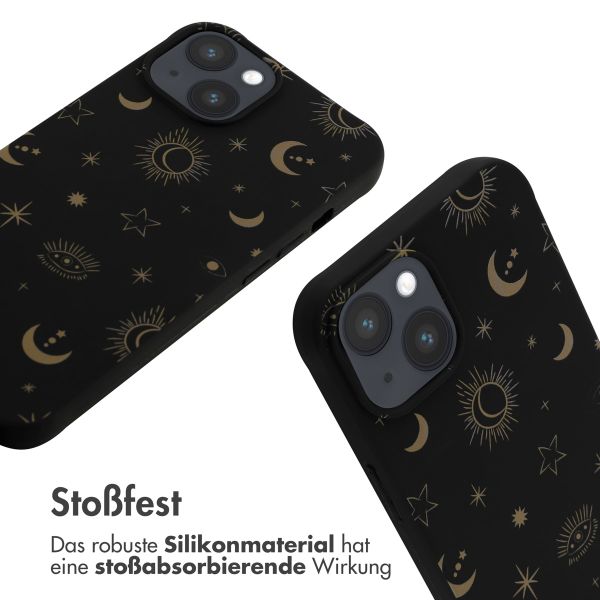 imoshion SilikonHülle design mit Band Apple iPhone 14 - Sky Black