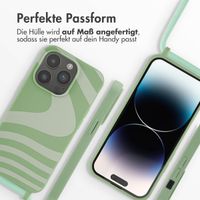 imoshion SilikonHülle design mit Band Apple iPhone 14 Pro - Retro Green