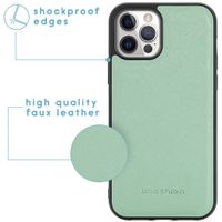 imoshion Luxuriöse Portemonnaie-Klapphülle iPhone 12 (Pro) - Grün