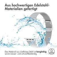 imoshion Milanaise Faltarmband für Apple Watch Series 1 t/m 9 / SE (38/40/41 mm) | Series 10 / 11 (42 mm) - Silber