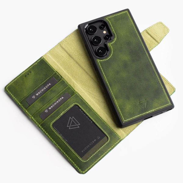 Wachikopa Magic Klapphülle 2-in-1 für das Samsung Galaxy S24 Ultra - Forest Green