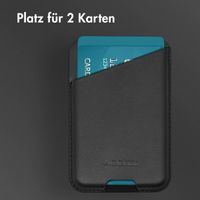 Accezz Lederkartenhalter - Geeignet für MagSafe und Qi2 - Onyx Black