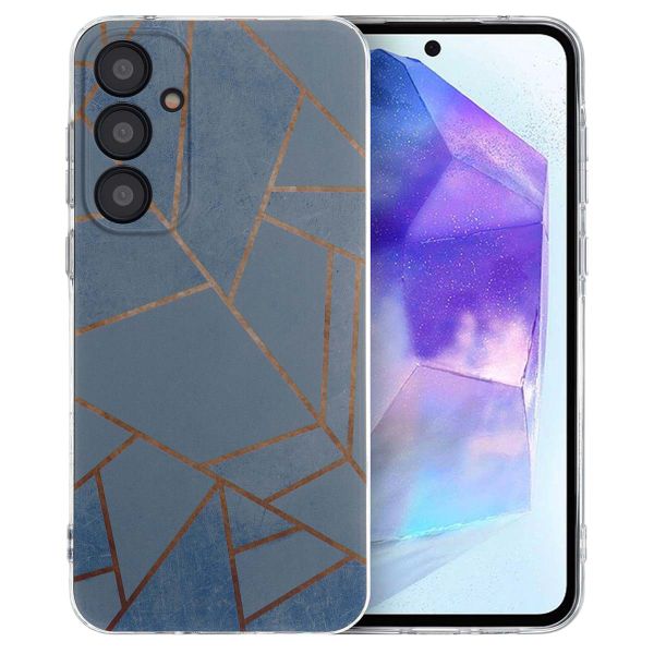imoshion Design Hülle Samsung Galaxy A55 - Blue Graphic