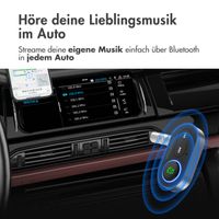 imoshion Bluetooth Adapter Auto - Bluetooth 5.1-Empfänger - 3,5 mm Jack / AUX - Schwarz