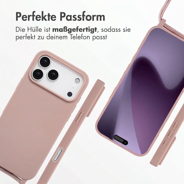 imoshion SilikonHülle mit Band Apple iPhone 17 Pro Max - Sand Pink