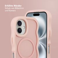 Selencia Wavy Backcover mit MagSafe Apple iPhone 16 - Soft Pink