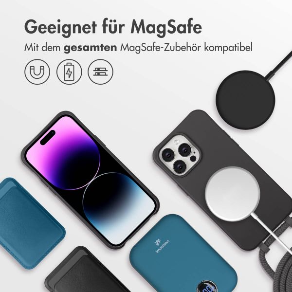 imoshion Color Backcover mit abnehmbarem Handykette und MagSafe Apple iPhone 14 Pro Max - Black Coffee