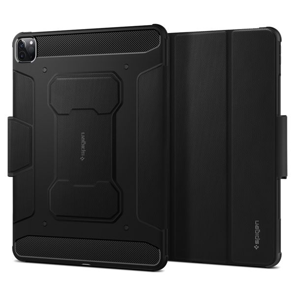 Spigen Rugged Armor Pro Klapphülle iPad Pro 12.9 (2022) / Pro 12.9 (2021) - Schwarz