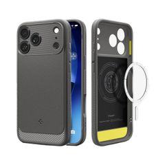 Spigen Rugged Armor Backcover MagSafe Apple iPhone 17 Pro - Grey