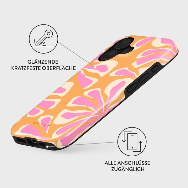 Burga Tough Back Cover für das Apple iPhone 16 - Aloha
