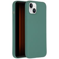 Accezz Liquid Silikoncase für das iPhone 15 Plus - Dunkelgrün