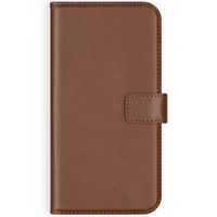 Selencia Echtleder Klapphülle Samsung Galaxy S21 Plus - Hellbraun