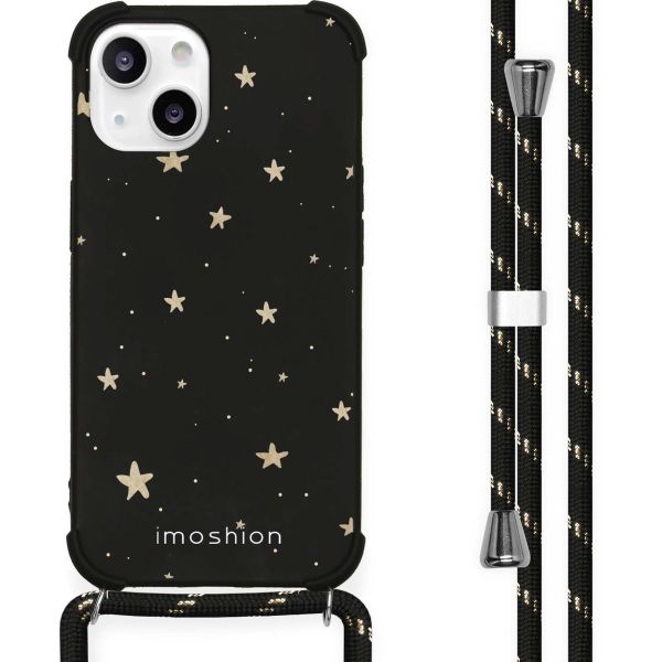 imoshion Design Hülle mit Band für das iPhone 13 - Stars Gold