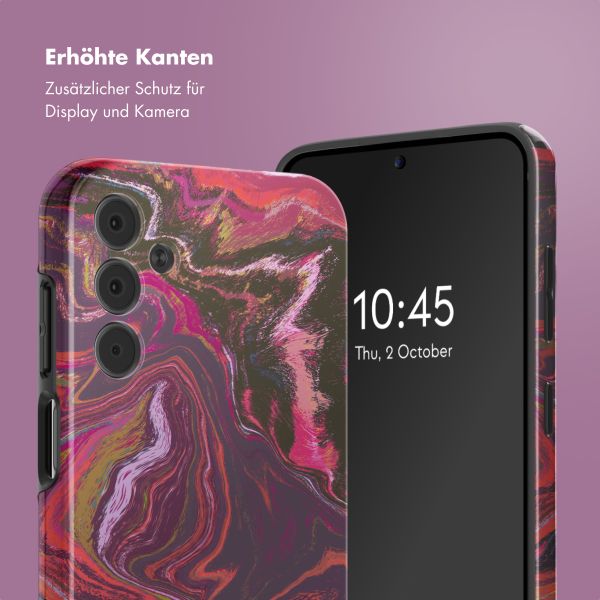 Selencia Vivid Back Cover Samsung Galaxy A15 (5G) - Marble Purple