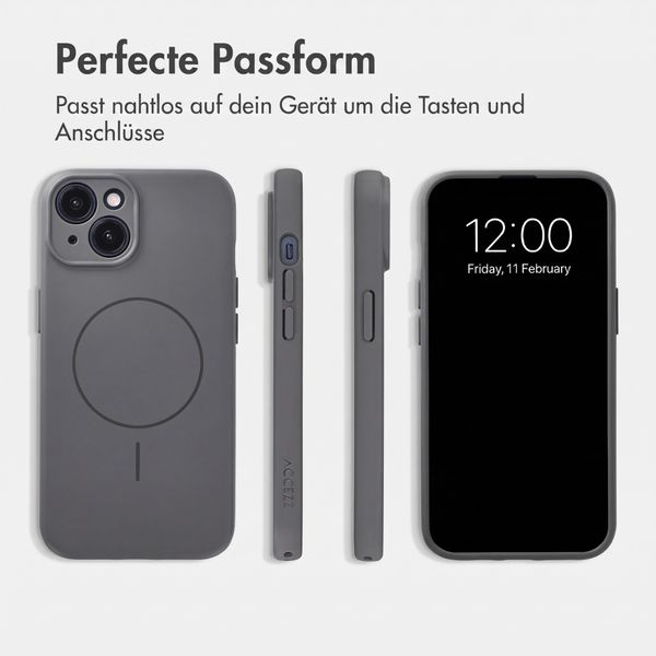 Accezz Grip Backcover mit MagSafe Apple iPhone 14 - Grau