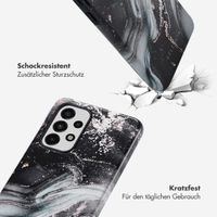 Selencia Vivid Back Cover Samsung Galaxy A33 - Chic Marble Black