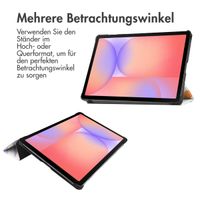 imoshion Design Trifold Klaphülle Samsung Galaxy Tab S9 11.0 Zoll / Tab S10 FE / S9 FE 10.9 Zoll - Flower Distance