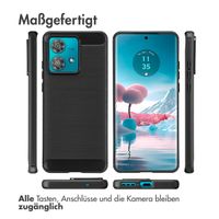 imoshion Brushed Back Cover Motorola Edge 40 Neo - Schwarz