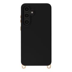 Selencia Rivièra Backcover mit MagSafe mit abnehmbaren Haken Samsung Galaxy S24 FE - Velvet Black