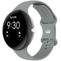 imoshion Silikon-Armband⁺ für  Google Pixel Watch 3 / 4 (45 mm) - Größe L - Grau
