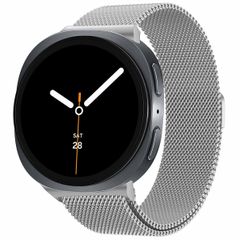 imoshion Magnetisches Milanaise Armband für das  Samsung Galaxy Watch 8 (40/44mm) / Classic (46mm) - Silber