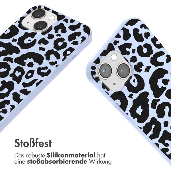 imoshion SilikonHülle design mit Band Apple iPhone 13 - Animal Lila