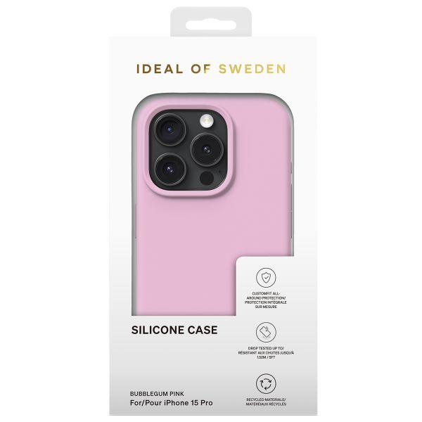 iDeal of Sweden Silikon Case für das iPhone 15 Pro - Bubble Gum Pink