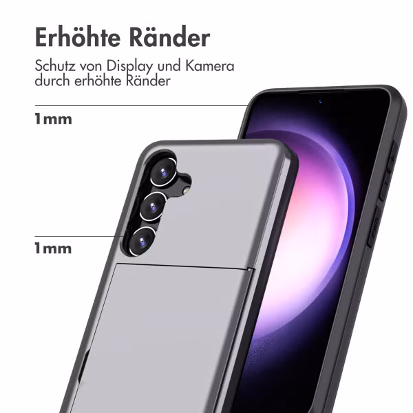 imoshion Backcover mit Kartenfach für das Samsung Galaxy S24 - Grau