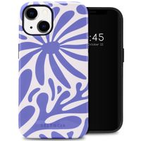 Selencia Vivid Tough Back Cover für das Apple iPhone 14 - Modern Bloom Sapphire Blue