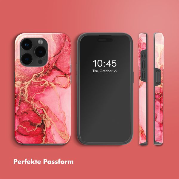 Selencia Vivid Tough Back Cover mit MagSafe für das iPhone 15 Pro Max - Rosy Marble