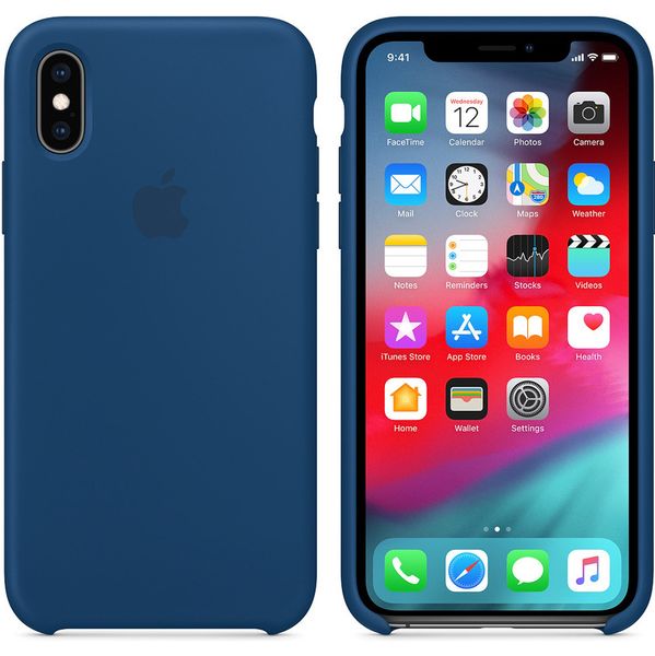 Apple Silikon-Case Blue Horizon für das iPhone Xs / X