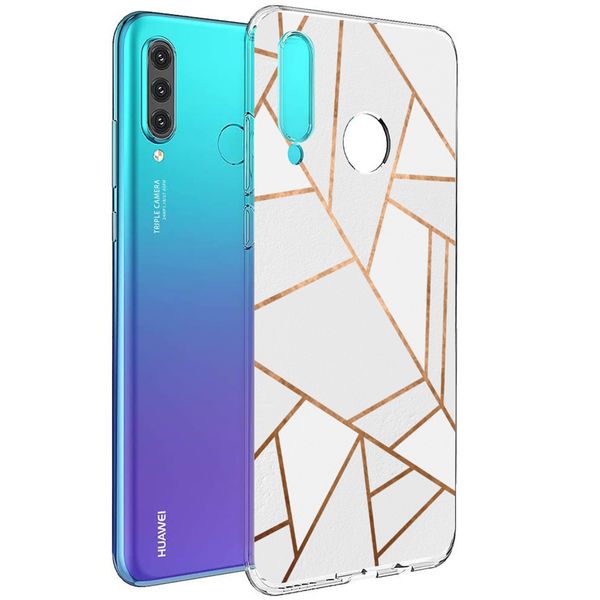 imoshion Design Hülle für das Huawei P30 Lite - White Graphic