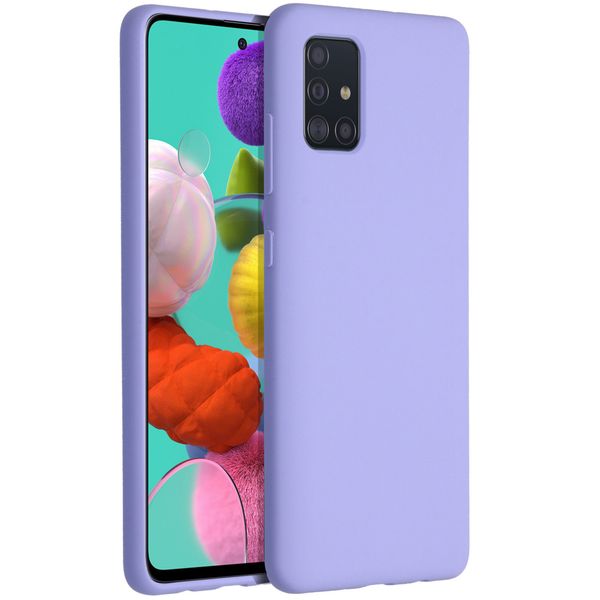 Accezz Liquid Silikoncase Lila für das Samsung Galaxy A51