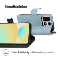 imoshion Luxuriöse Klapphülle OnePlus 15 - Hellblau
