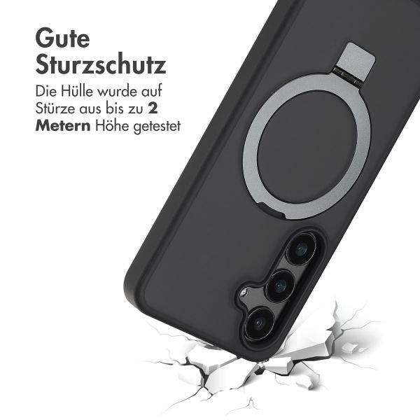 Accezz Ring Stand Backcover mit MagSafe für das Samsung Galaxy S24 - Schwarz