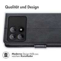 imoshion Luxuriöse Klapphülle Xiaomi Poco X6 Pro - Schwarz