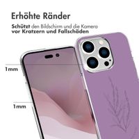imoshion Design Hülle iPhone 14 Pro - Floral Purple