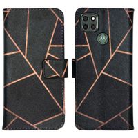 imoshion Design TPU Klapphülle Motorola Moto G9 Power - Black Graphic