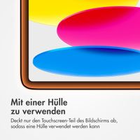 Accezz Schutzfolie aus gehärtetem Glas mit Applikator für das iPad 10 (2022) 10.9 Zoll